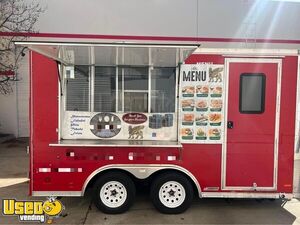 LIKE NEW -  8.5' x 14' Permitted Kitchen Food Concession Trailer with Pro-Fire System