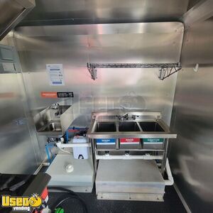 2024 7' x 12' Kitchen Food Trailer with Fire Suppression System | Concession Trailer