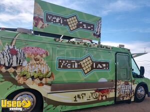 2001 Waffle Cake Truck Built on a Mobility Bus Chassis & 2012 Custom-Built Concession Trailer