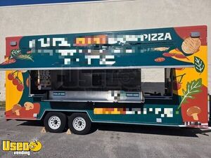 Turnkey - 2016 8' x 21' Wood Stone Oven Pizza Concession Trailer | Mobile Pizzeria