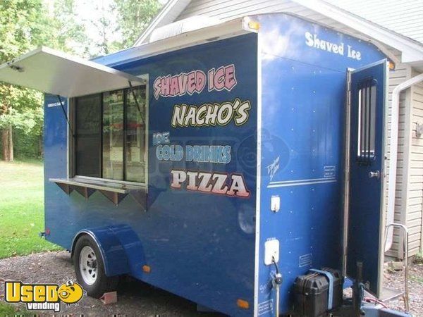 2002 - 6' x 12' Shaved Ice / Pizza Concession Trailer