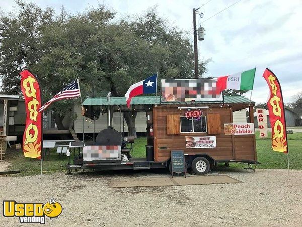 9' x 24' BBQ Concession Trailer with Porch