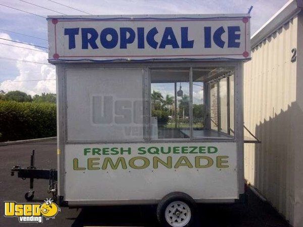 8' x 7' - 1986 Shaved Ice Concession Trailer