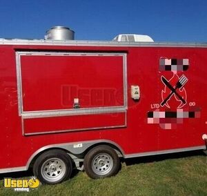 2014 - 8' x 16 Cargo Food Concession Trailer with Pro-Fire Suppression System