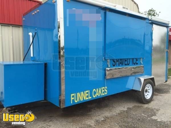 7' x 14' Shaved Ice Concession Trailer