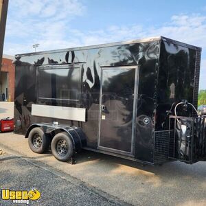 2022 7' x 14' Kitchen Food Trailer with Fire Suppression System | Concession Trailer