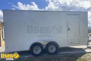 2021 Anvil 7' x 16' Never Used Empty Mobile Vending Concession Trailer