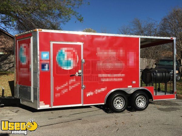 2016 - 8.5' x 16' Food Concession Trailer with Porch