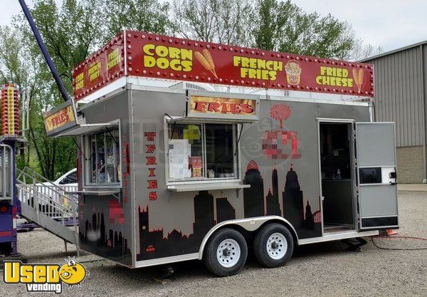 Super Clean Lightly Used 2019 8.5' x 16' Food Concession Trailer