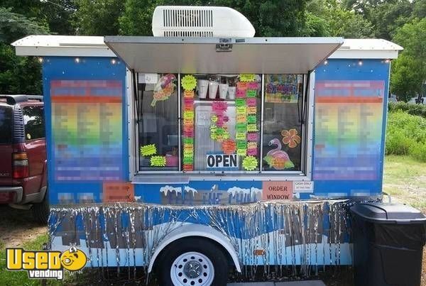 7' x 14' Shaved Ice Concession Trailer