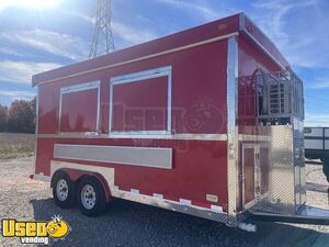 2022 8   x 16   Kitchen Food Trailer with New Fire Suppression System | Concession Trailer