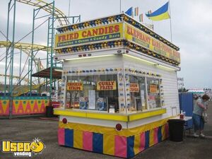 7.5' x 16' Carnival Style Food Concession Trailer with Fire Suppression System