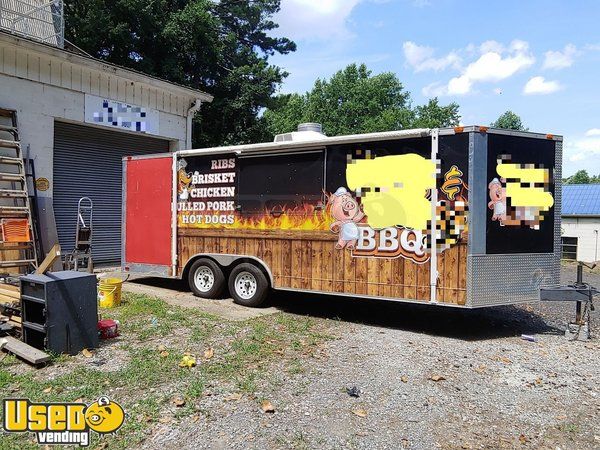 2012 - 8' x 24' Freedom Food Concession Trailer with Porch