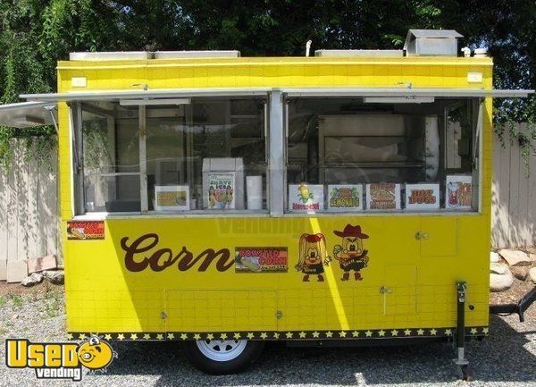 11' x 7' - 2000 Concession Trailer with Corn Roasting Oven