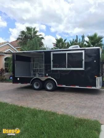 2016 - 8.5' x 18' Food Concession Trailer with Porch