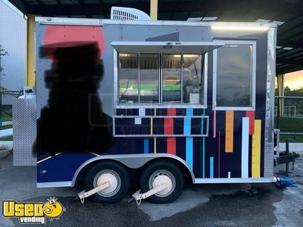 Loaded 2018 - 8' x 12' Mobile Commercial Kitchen Food Concession Trailer