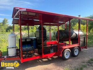 NEW - 2025 16' Barbecue Food Concession Trailer Mobile Vending Unit