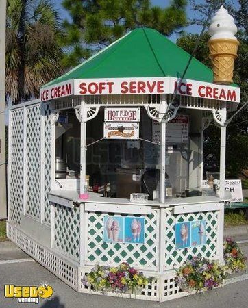 1995 - 12' x 8' x 12' Custom Built Ice Cream Concession Trailer