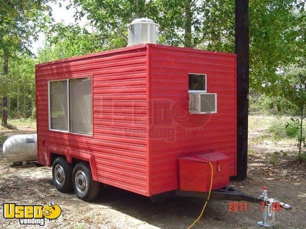 12 x 7 - 1990 Shaved Ice & Funnel Cake Concession Trailer