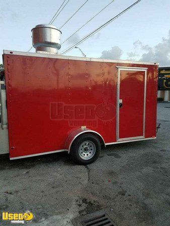 Licensed 2017 - 6' x 12' Mobile Kitchen Concession Trailer with ProTex Fire Suppression System