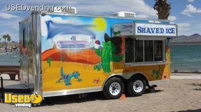 2009 Royal Cargo 8.5' x 16' Shaved Ice Concession Trailer