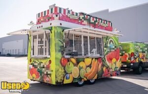 Turnkey Frozen Dessert FibreCore Concession Trailer & Ford Van w/SolarPanels on Both