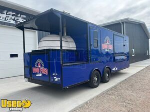 2025 - Newly Built 8.5' x 24' Custom Wood-Fired Dual Fuel Oven Pizza Concession Trailer