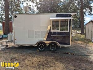 Like New 2021 - 7' x 15' Kitchen Food Concession Trailer with Pro-Fire Suppression