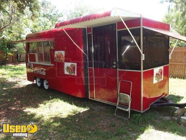 20 x 7 Mobile Kitchen Concession Trailer with Porch