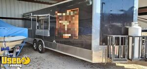 2018 - 8.5' x 24' Barbecue Kitchen Food Concession Trailer