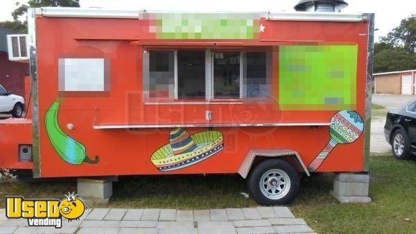 7' x 14' Mobile Kitchen Food Concession Trailer