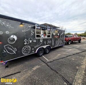 2023 8.5' x 24' Pizza Trailer with 2 ilFornino Pizza Oven and Fire Suppression System