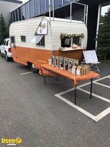 Turnkey Vintage 1959 Coffee Trailer 17'  Retro Camper to Mobile Cafe' Conversion