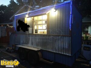 All-Electric 2015 6' x 12' Food Concession Trailer with Porch / Mobile Kitchen