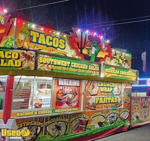 Eye Catching - 2014 16' Carnival Style Kitchen Food Trailer | Concession Trailer