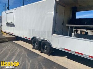 Like-New - 2022 8' x 26' Barbecue Food Concession Trailer with 10' Porch