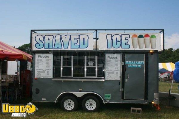 2008 Load Runner 16' x 7' Shaved Ice Concession Trailer