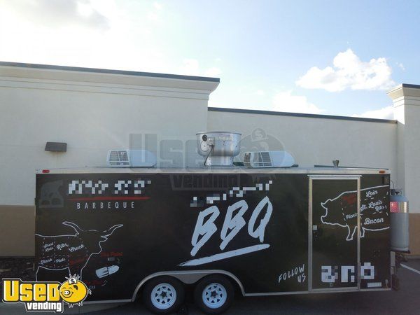 Gorgeous 2017 8.5' x 20' Custom-Built Diamond Cargo Barbecue Concession Trailer