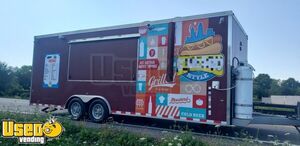 2014 - 8.3' x 22' Kitchen Food Concession Trailer with Fire Suppression System