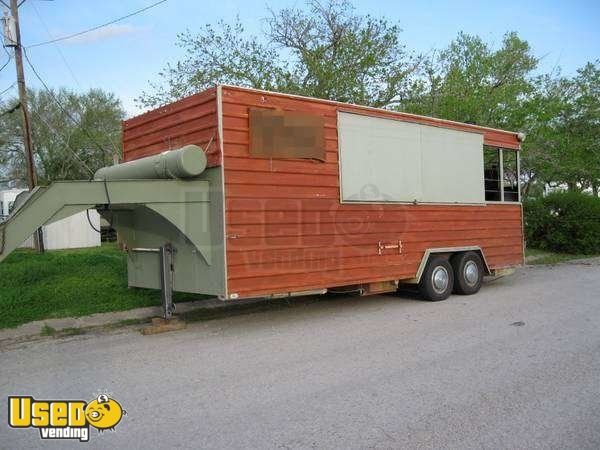 Texas BBQ Food Trailer with Offset Smoker