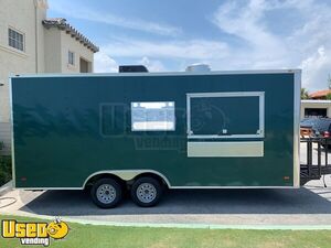 Beautiful Emerald Green  2021  - 8.5' x 20' Food Vending Concession Trailer