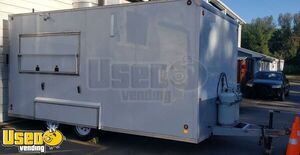 Lightweight All Aluminum 2007 8' x. 16' Mobile Kitchen Food Concession Trailer