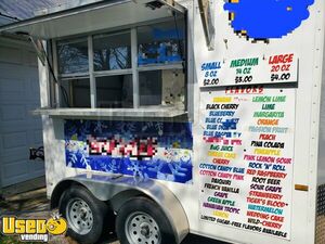 2017 -7' x 10'  SNOWIE Shaved Ice Concession Trailer w/ Flavor Station Snowball Trailer + Supplies