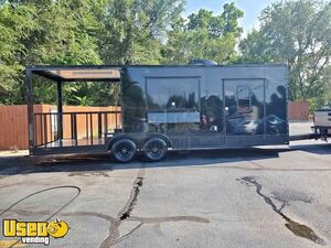 NEW - 8' x 24' Concession Trailer with Porch | Mobile Street Vending Unit