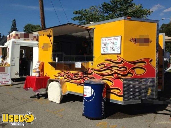 2011 - MTI 12' x 6' BBQ Food Concession Trailer