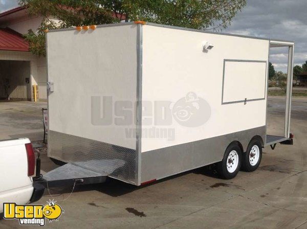 2013 - Custom Built 16' x 7' Concession Trailer - New, Never Used