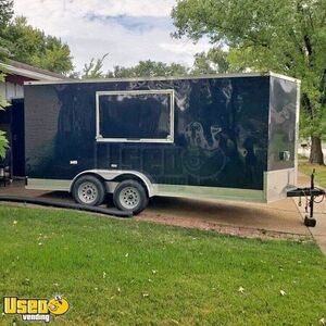 2022 7' x 16' Empty Concession Trailer | Mobile Vending Unit