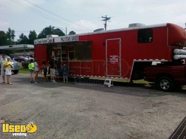 1997 Wells Cargo 36' Mobile Kitchen with Living Quarters