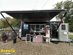 2018 - 8.5' x 18' Kitchen Food Trailer with Fire Suppression System | Concession Trailer