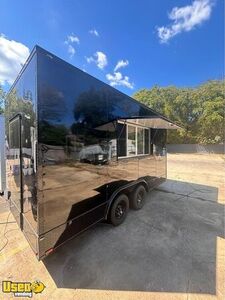 NEW - 8.5' x 16' Empty Concession Trailer | Mobile Street Vending Unit